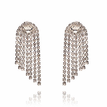 Marilyn Monroe Crystal Earrings: Long Drop Earrings