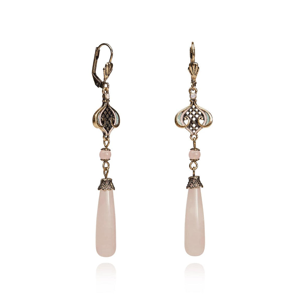 Rose Quartz Earring: Natural Stone Earring