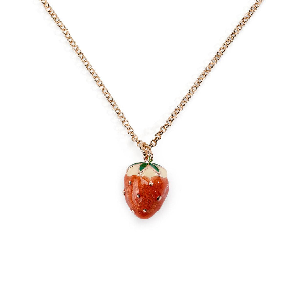 1950s Novelty Strawberry Necklace: Kitch Jewellery