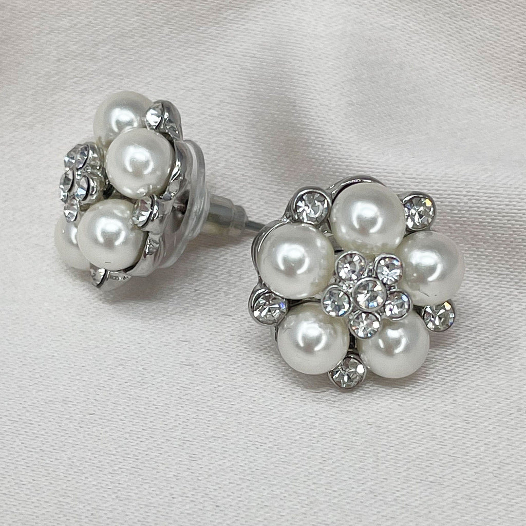 Audrey Hepburn Earrings: Vintage Style Bridal Pearl Studs