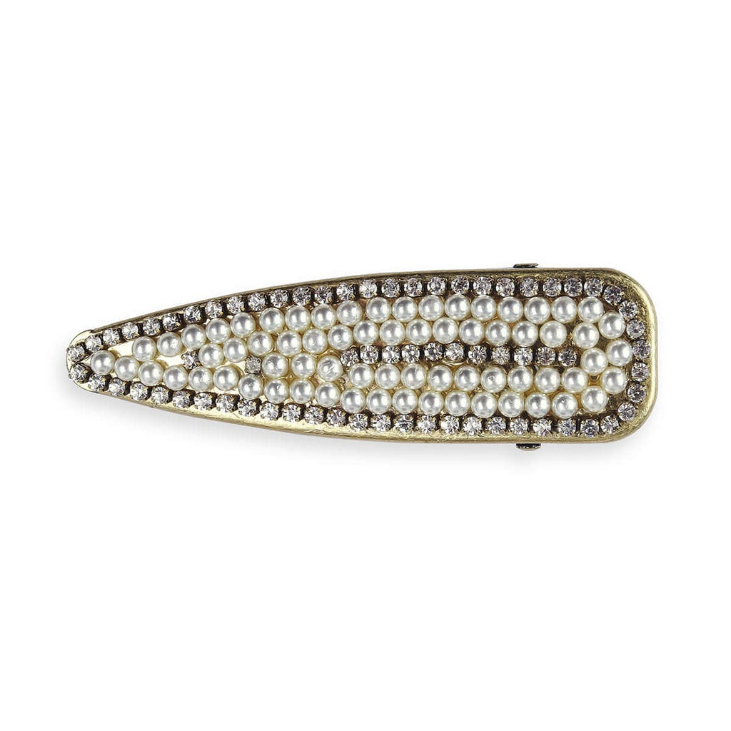 Pearly Queen Wide Hair Slide