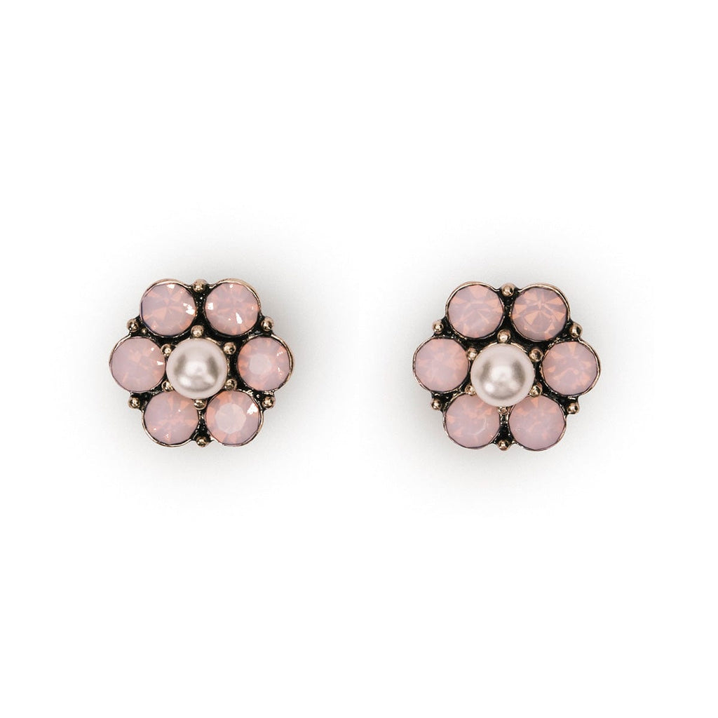 1Vintage-pink-crystal-and-pearl-stud-earrings-Lovett-and-Co