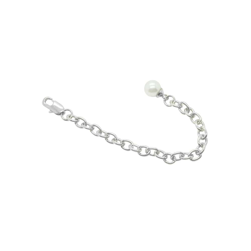 Necklace Extender Chain 9cm (Pearl/Rhodium)