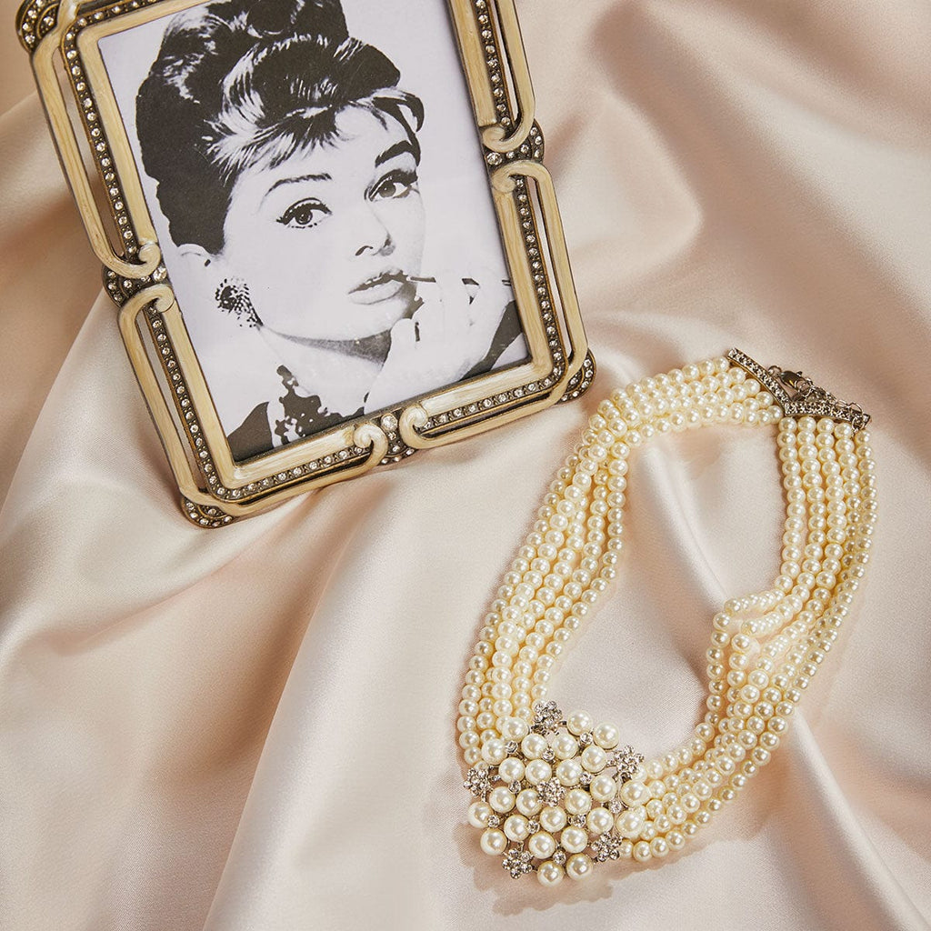 Audrey Hepburn Necklace & Clip on Earring. £12 Gift Box is FREE