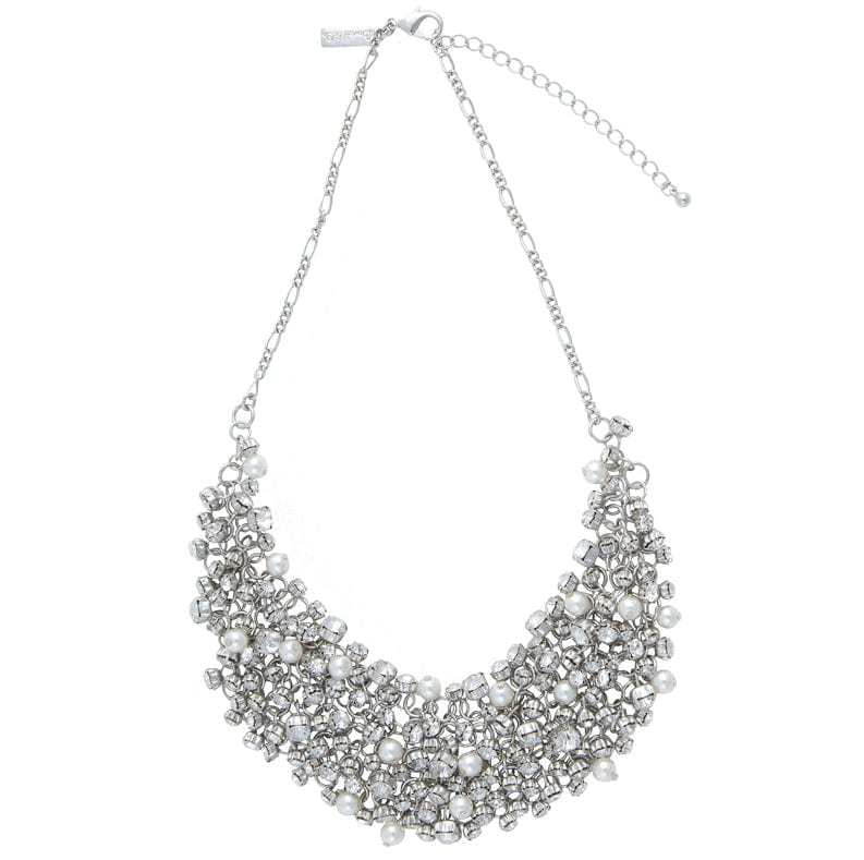 Diamante & Pearl Necklace