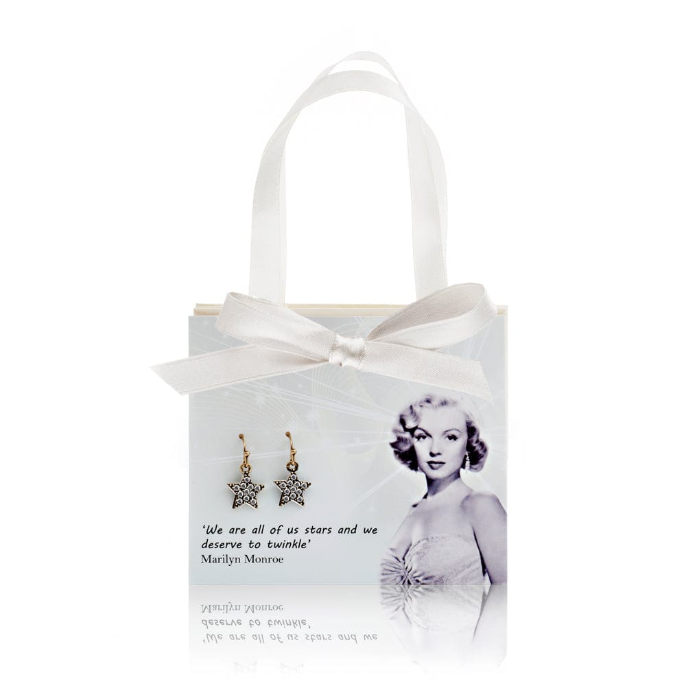 Picture of Marilyn Monroe Gift Card With Diamante Star Earrings