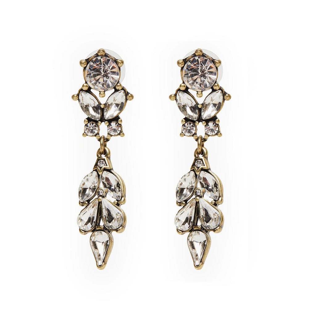 Vintage Antique Diamante Drop Earring by Lovett and Co