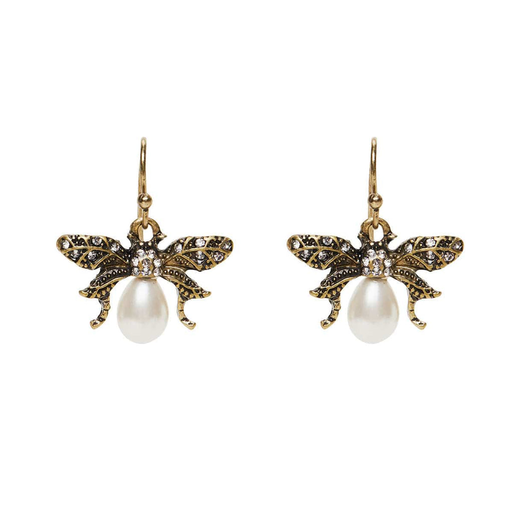 Vintage inspired bumble bee earrings by Lovett and Co