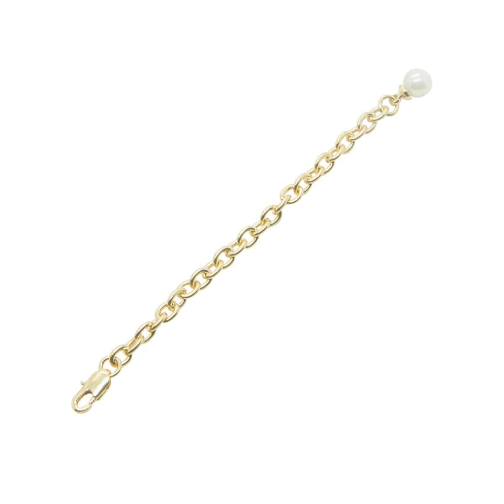 Picture of Extender Chain Multi-pack in gold plating with pearl at its one end for extending length of necklaces and bracelets