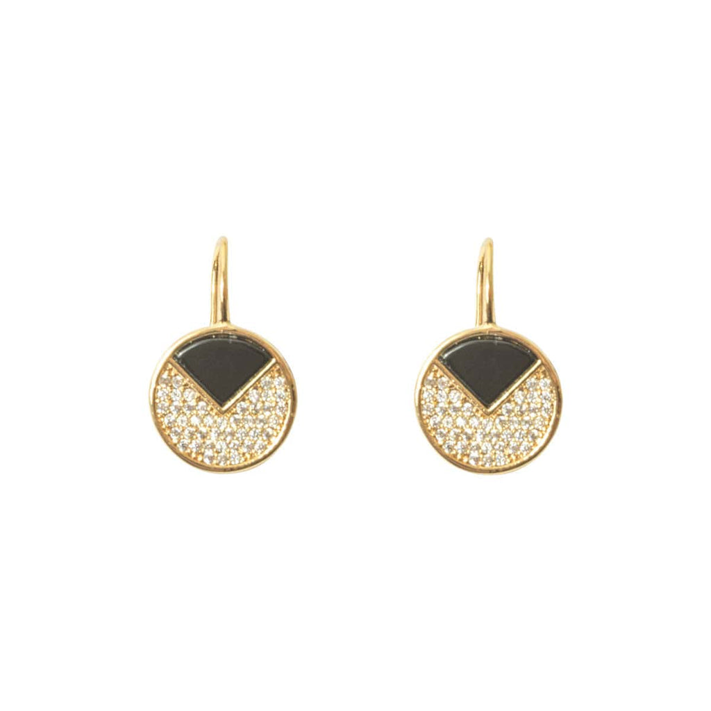 Picture of Onyx Circle Earring